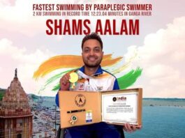 indian para swimmer Shams Alam Story of courage and passion fastest swimming record