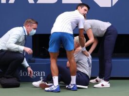 Djokovic out of US Open after hitting female officer with ball