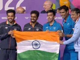 CWG 2022 Indian men's team wins gold in table tennis, Vikas Thakur wins silver in weightlifting