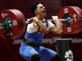 CWG 2022 Weightlifting final 81 kg weight category Ajay singh of India is competing sports breaking news today