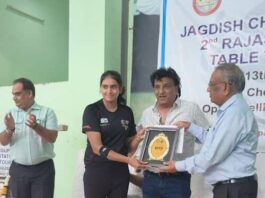 Table Tennis Double title to Jaipur's Samaira Sharma Women's Single, U17