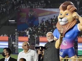 PM Modi inaugurates National Games 2022, launch of 36th National Games PV Sindhu Neeraj Chopra