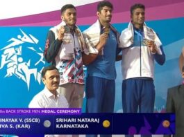 National Games 2022 Golden trio of Sajan Prakash and Advaita, Army tops medal tally breaking news