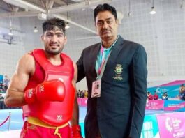 wushu player Mukesh choudhary won gold for Rajasthan in National Games 2022