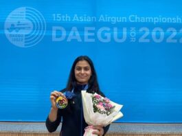 Asian Airgun Championship 2022 Manu Bhaker and Rhythm Sangwan won gold medal in 10m air pistol