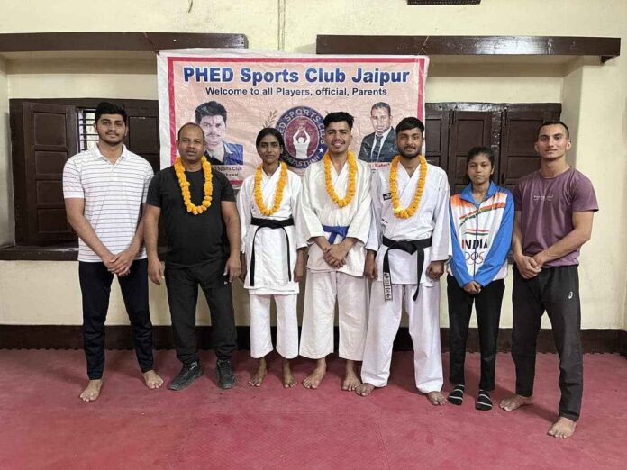 3 players of PHED Sports Club jaipur included in Team India, will play Karate championship in Malaysia