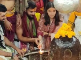 IND vs AUS after indore test virat kohli visited Mahakal temple Ujjain with wife anushka sharma