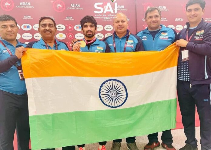 Asian Wrestling Championship 2023 Aman Sherawat gave India its first gold medal, India won 13 medals latest sports news in hindi