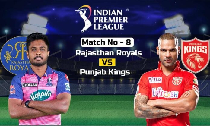 IPL 2023 match number 8 today, RR vs PBKS who will win today, eyes on sanju Samson and shikhar dhawan