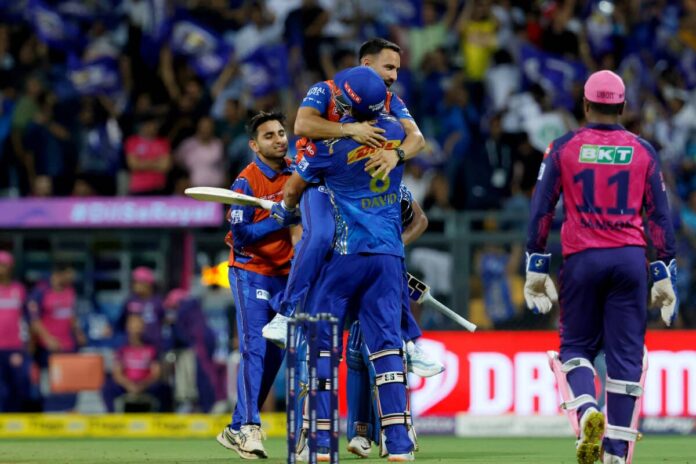 IPL 2023 MI vs RR Mumbai Indians beat rajasthan royals by 6 wickets, biggest run chase in wankhede stadium