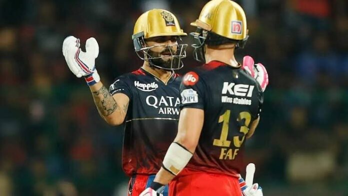 IPL 2023 orange cap race, faf du plessis scored 700 plus runs in this season, virat kohli enters in top 5