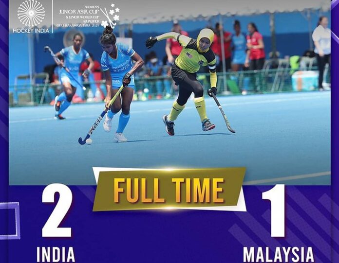 Women's Junior Asia Cup Team India reached the top with second consecutive win, beat Malaysia 2-1 latest sports news in hindi