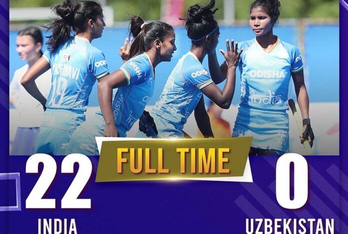 Women's Junior Asia Cup Team India's tremendous victory over Uzbekistan, China and Korea also won their matches latest sports news in hindi