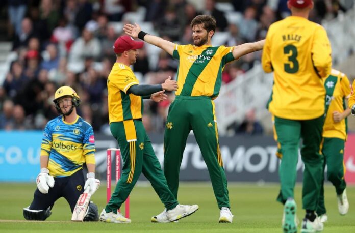 Vitality T20 Blast pakistani pacer shaheen afridi creates history, took four wickets in fiest over of inning, missed two hat tricks