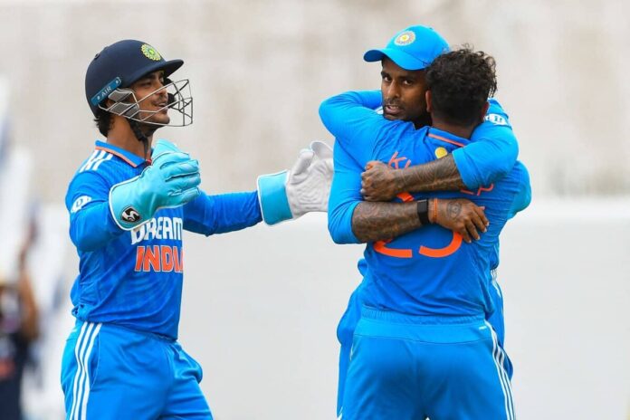 IND vs WI 3rd odi, india beat west indies by 200 runs to grab the series, all round performance of Indian players