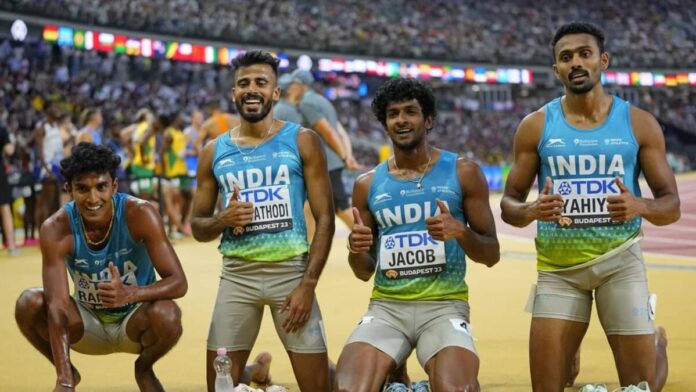 World Athletics Championships India's men's 4x400m relay team finished fifth in the final