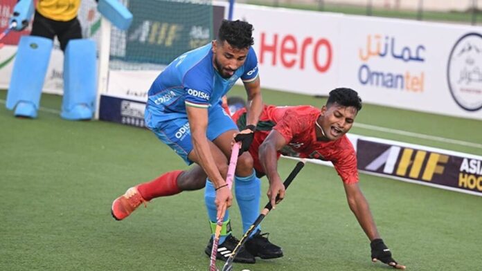 Asian Men's Hockey 5s world cup Qualifier India's thumping victory, Bangladesh 15-1 trampled, will now compete with Pakistan