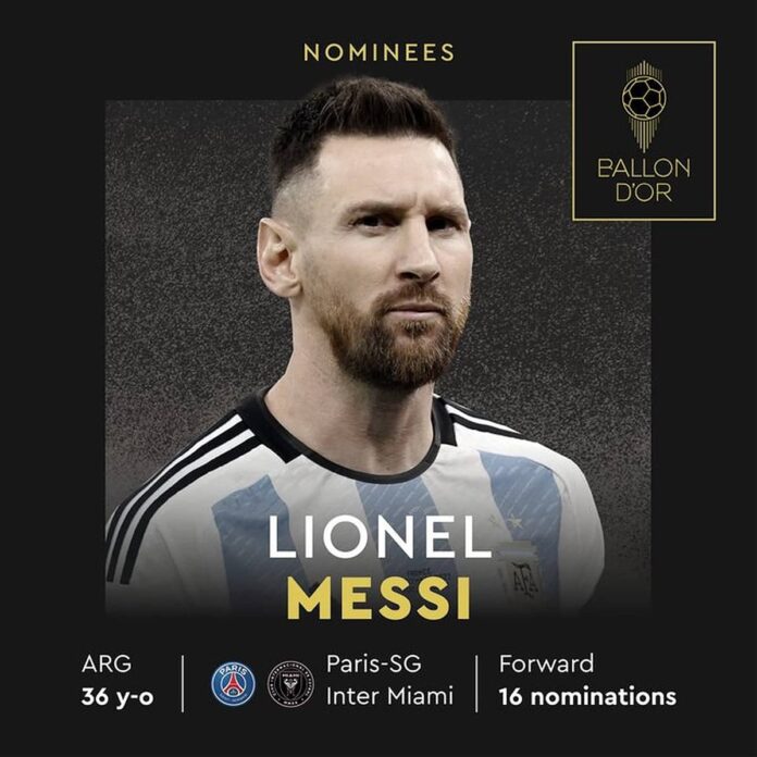 Ronaldo not nominated for Ballon d'Or for the first time in 20 years, Messi can win the title for the 8th time