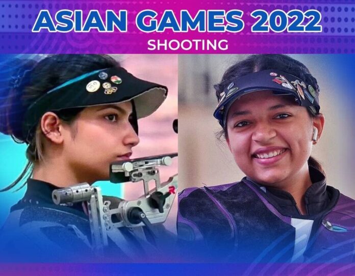 Asian Games double medals for india, sift kaur samra grabs gold and ashi chouksey won bronze in 50 m. 3p shooting event