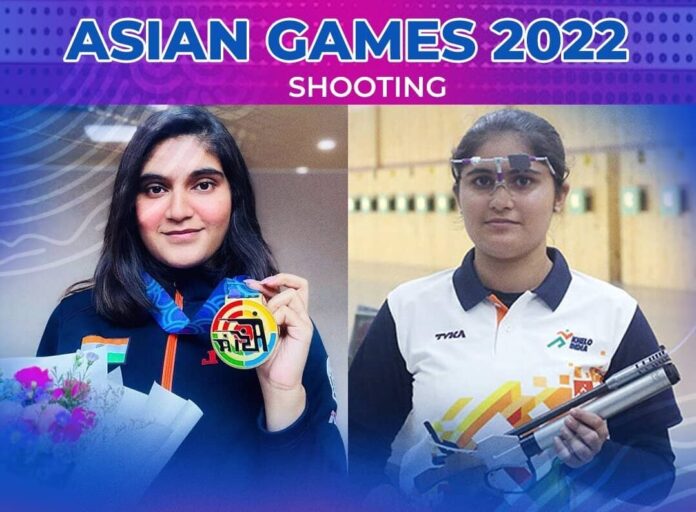 Asian Games 2023 8th gold for india, palak gulia clinces gold with Asian record, isha singh grabs silver