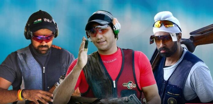 Asian Games 2023 11th gold medal for india, shooters Prithviraj Tondaiman, Kynan Chenai and Zoravar Singh Sandhu win gold medal in the Men's Trap Team event