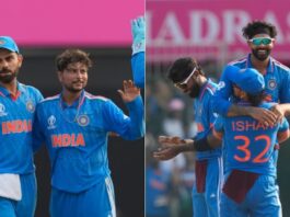 ICC Cricket World Cup Match update Ind vs Aus India beat Australia virat kohli ravindra jadeja kuldeep yadav