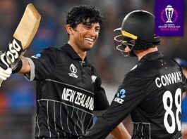 World Cup 2023 New Zealand defeated England by 9 wickets, record partnership of 273 runs between Conway and Rachin