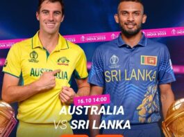 World Cup 2023 aus vs sl match today, both teams eyeing for first win, updates and records, possible playing xi