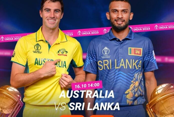 World Cup 2023 aus vs sl match today, both teams eyeing for first win, updates and records, possible playing xi