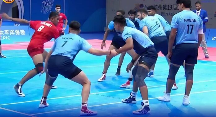 Asian Games 2023 Indian men's kabaddi team defeated Chinese Taipei in group fixture, now india vs Pakistan in semifinal