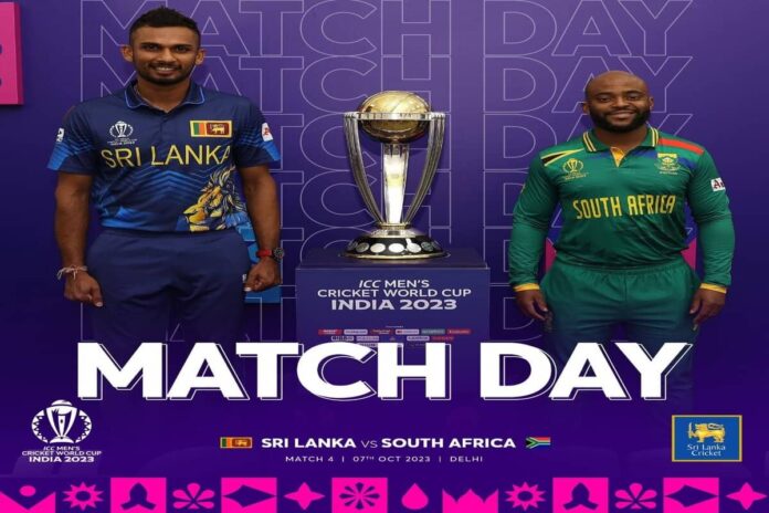 ICC cricket world cup 2023 live update SA vs SL Match preview South Africa vs Sri Lanka