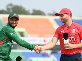 World cup 2023 two action packed matches today , england will be eyeing for first win against bangladesh, updates and records, know the possible playing xi