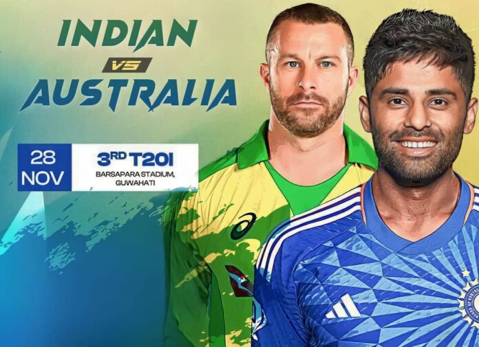 IND vs AUS 3rd t20 today, team india eyeing for winning hat trick, do or die match for Australia, updates and records