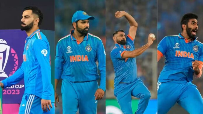 World Cup 2023 IND vs AUS 6 players from India in ICC Team of the Tournament Including Rohit Sharma, mohammed Shami