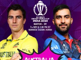 World Cup 2023 aus vs afg match day, crucial match for securing spot in semifinal, updates and record, playing xi