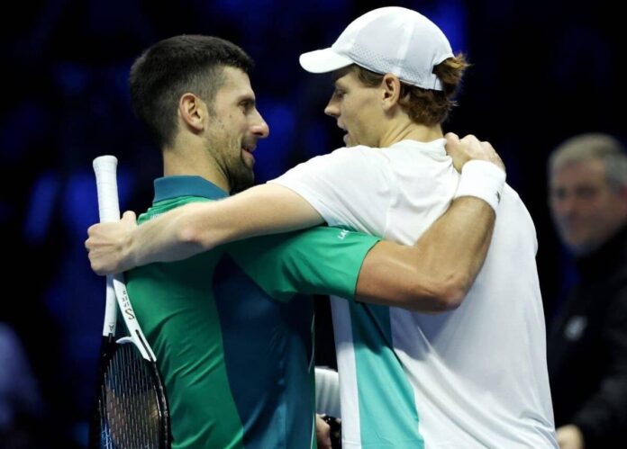 ATP Finals big upset, Jannik Sinner beat Novak Djokovic in a 5 hour long thrilling match, 1st Italian player to reach last group