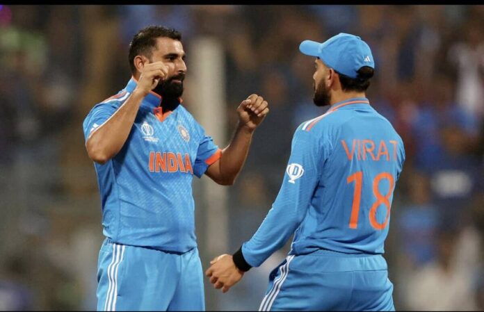 World Cup 2023 semifinal ind vs nz, kohli top scorer of tournament, shami most wicket taker bowler, broke many records