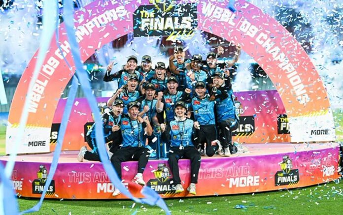 Women's Big Bash League Adelaide Strikers became champion, defeat Brisbane Heat by 3 runs in thrilling final