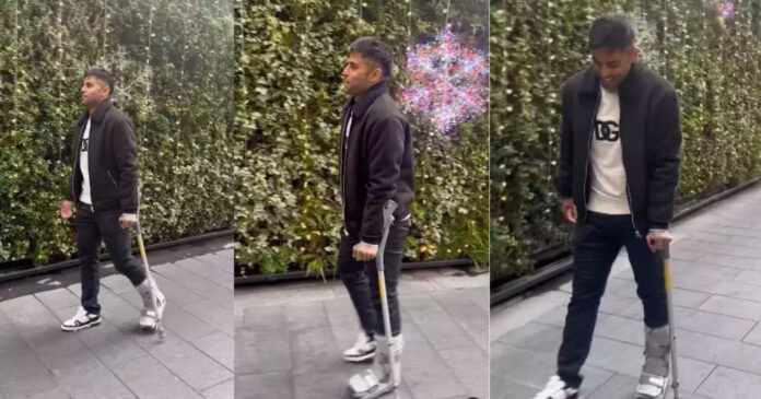 Suryakumar Yadav seen walking with a bandage on his leg, shared the video