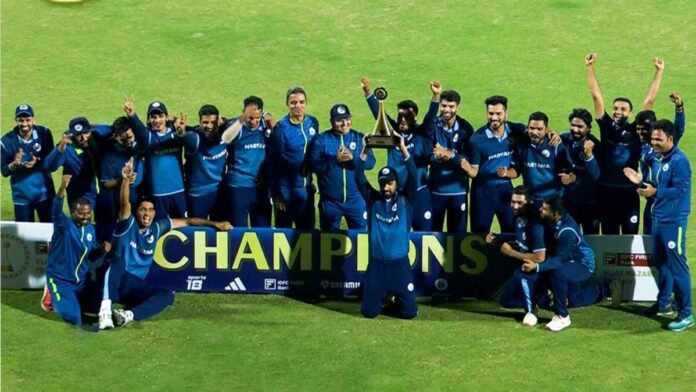 Vijay Hazare Trophy 2023 Haryana won the title, defeated Rajasthan in the final