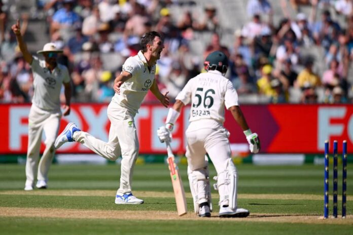 AUS vs PAK 2nd test day 2, after solid beginning Pakistan lost consecutive wickets, babar azam failed again, pakistan 194/6