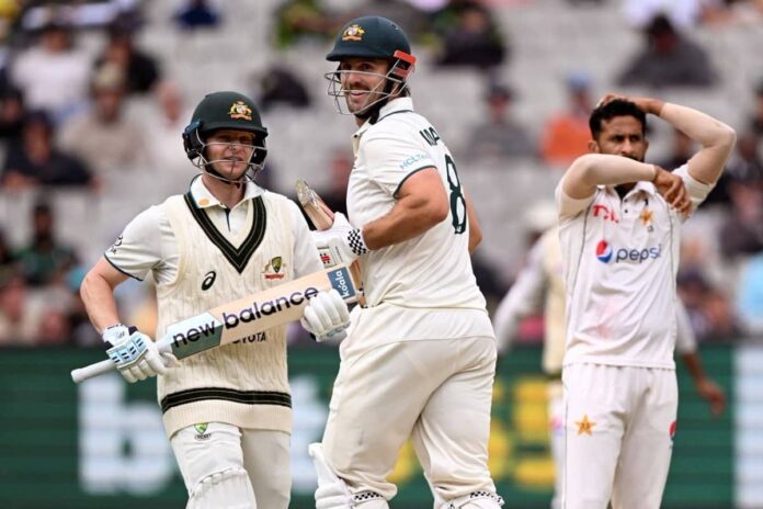 AUS vs PAK 2nd test day 3, Australia lead by 241 runs lead, thanks to mitchell marsh and steve smith’s fantastic innings