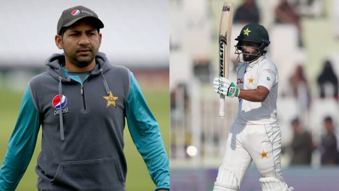 AUS vs PAK test series, saud shakeel and sarfaraz ahmed argued during the training session, video goes viral