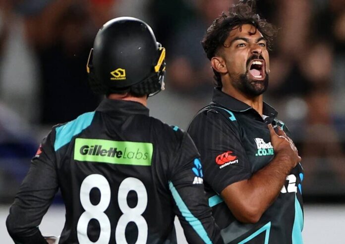 NZ vs PAK t20 series, New Zealand beat pakistan by 46 runs in 1`st match, pak batters surrenders against big score