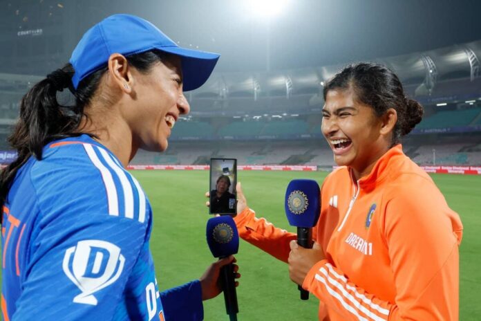 IND W vs AUS W 1st t 20, smriti mandhana became fourth Indian player to score 3000 t20i runs, joins Virat-Rohit Sharma In elite list