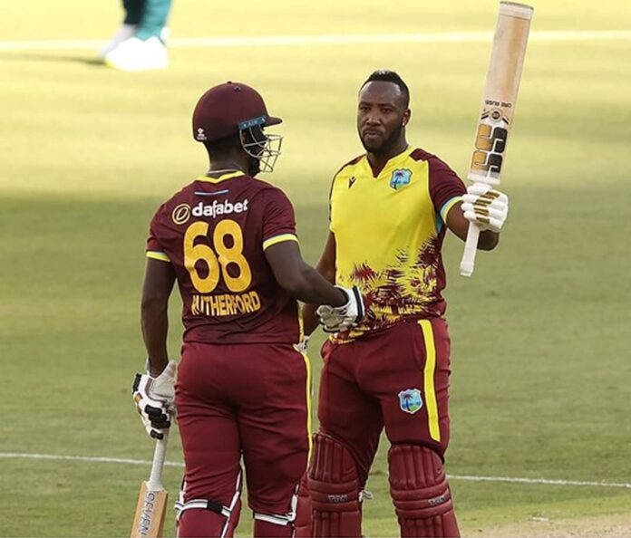 AUS vs WI 3rd t20 West Indies beat Australia by 37 runs, Russell and Rutherford scored half-centuries