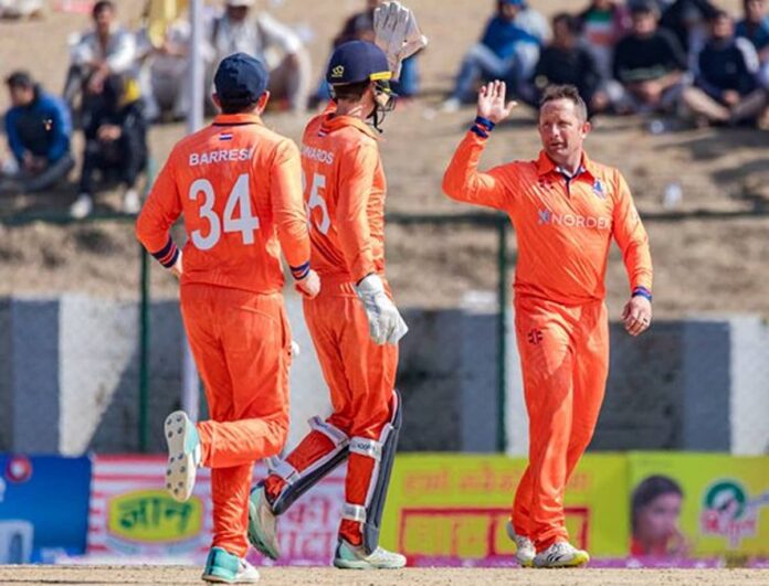 Nepal T-20 Tri Series Netherlands beat Namibia by 59 runs, Michael Levitt hits a century