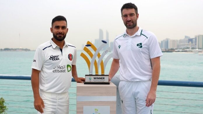 AFG vs IRE afganistan will face ireland in only test match today In abu dhabi, afganistan cricket board hosting match