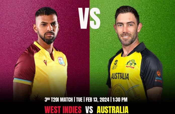 AUS vs WI 3rd t20, Australia eyeing for consecutive second clean sweep, updates and records, weather and pitch condition