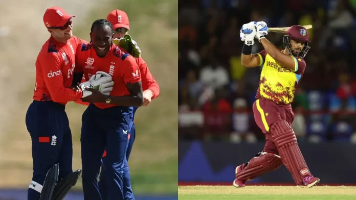 T20 World Cup 2024 Super 8 Match 2 ENG vs WI match result, England vs West Indies